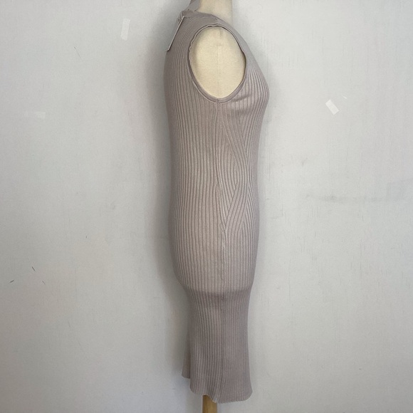 Mangaschoni 2 piece ribbed knit bodycom sheath dress/long openfront duster M NWT - Picture 6 of 12